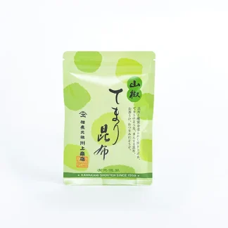 -佃煮元祖 川上商店- <br> てまり昆布（山椒）<br> (x3pcs)