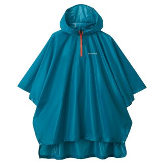 -MONTBELL- <br>Rainwear <br><br><br>トレッキング レインポンチョ Kid's 125-155 <br>#1128669